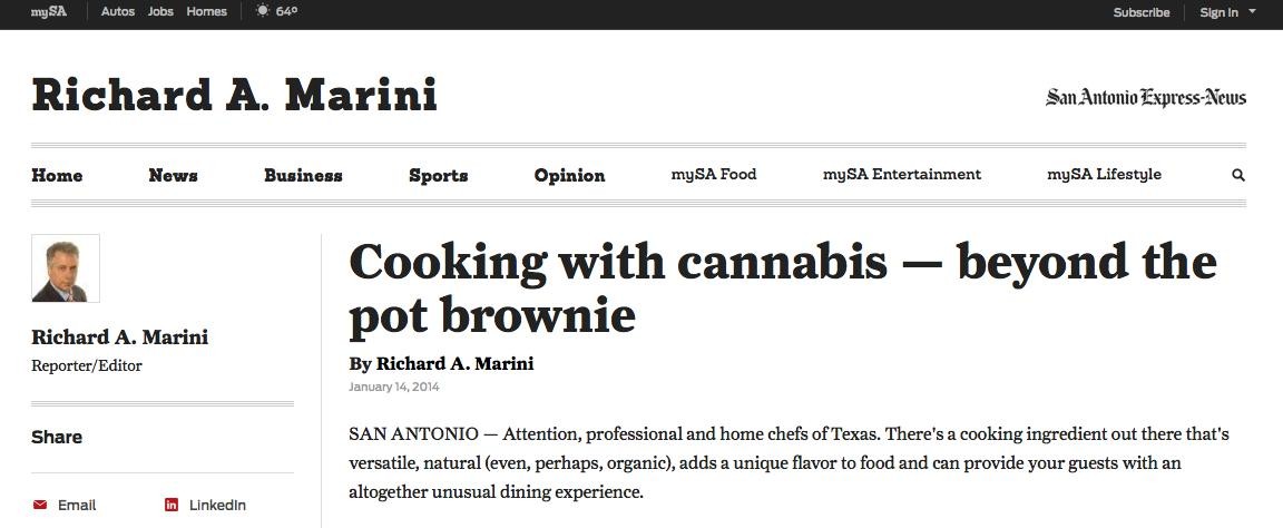 YOLO of the Day: Ganja Cooking Tips from Express-News